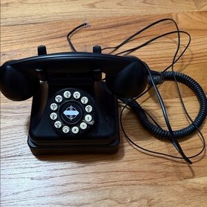 Crosley Black Rotary Dial Phone